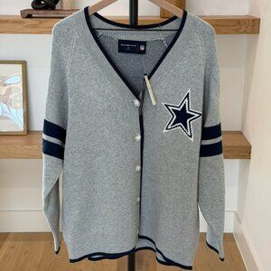 NWT Abercrombie & Fitch Dallas Cowboys Luxloft Cardigan - Gray - XL